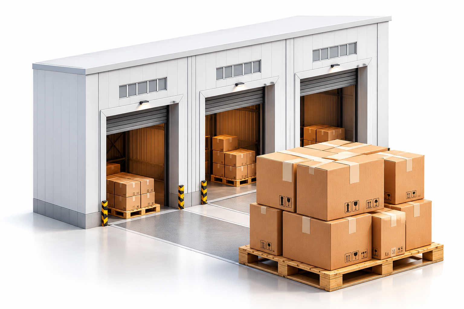 Warehouse forklift and inventory packages